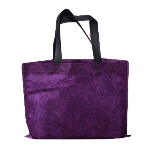 20 Pcs Reusable Non-woven Bag Portable Shopping Bag Gift Tote Bags Clothes Bag Gift Bag, Purple