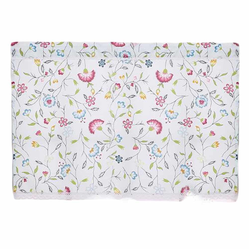 Floral Cafe Kitchen Curtains Half Window Panel Short Bookcase Curtain, 55x24 inch