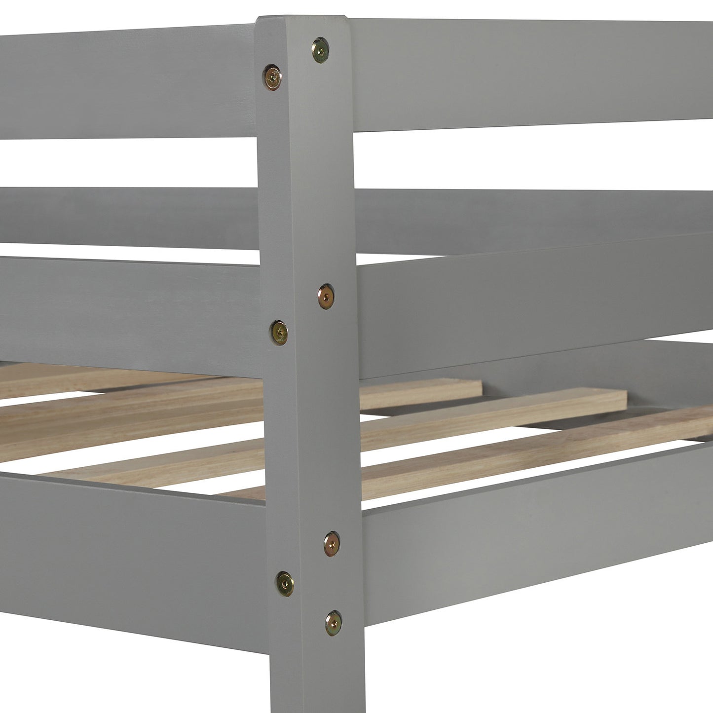 Twin over Twin/King Bunk Bed with Twin Size Trundle