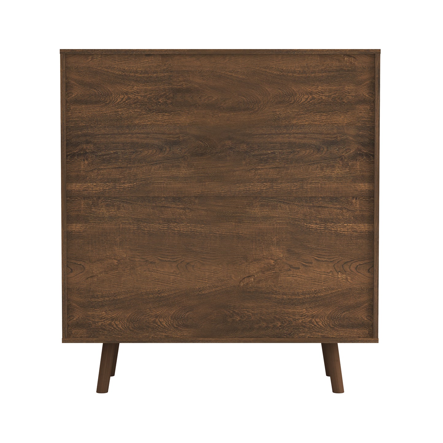 Bohemian Bar Cabinet, Natural Rattan Doors, Removable Wine Rack in Walnut