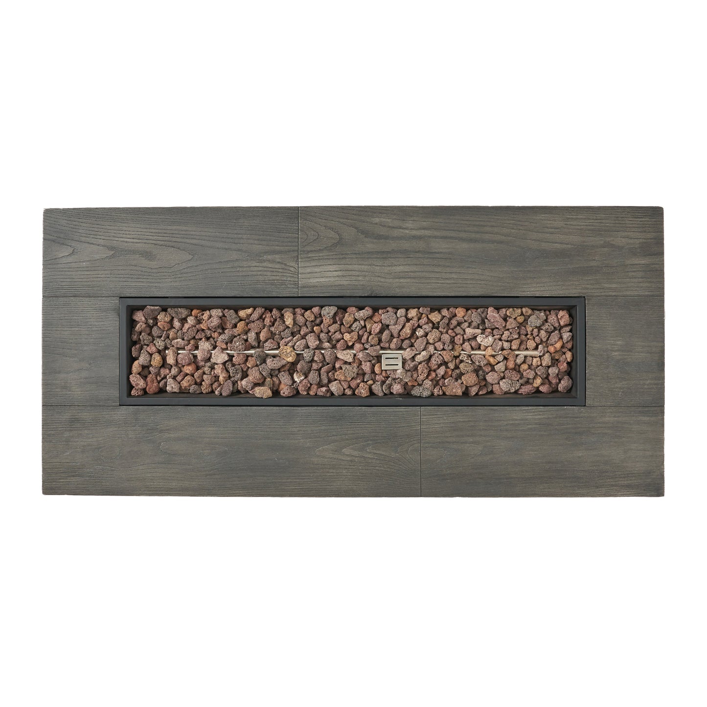 Oxide 56" WOOD RECTANGULAR MGO FIRE TABLE BROWN - 50 000 BTU