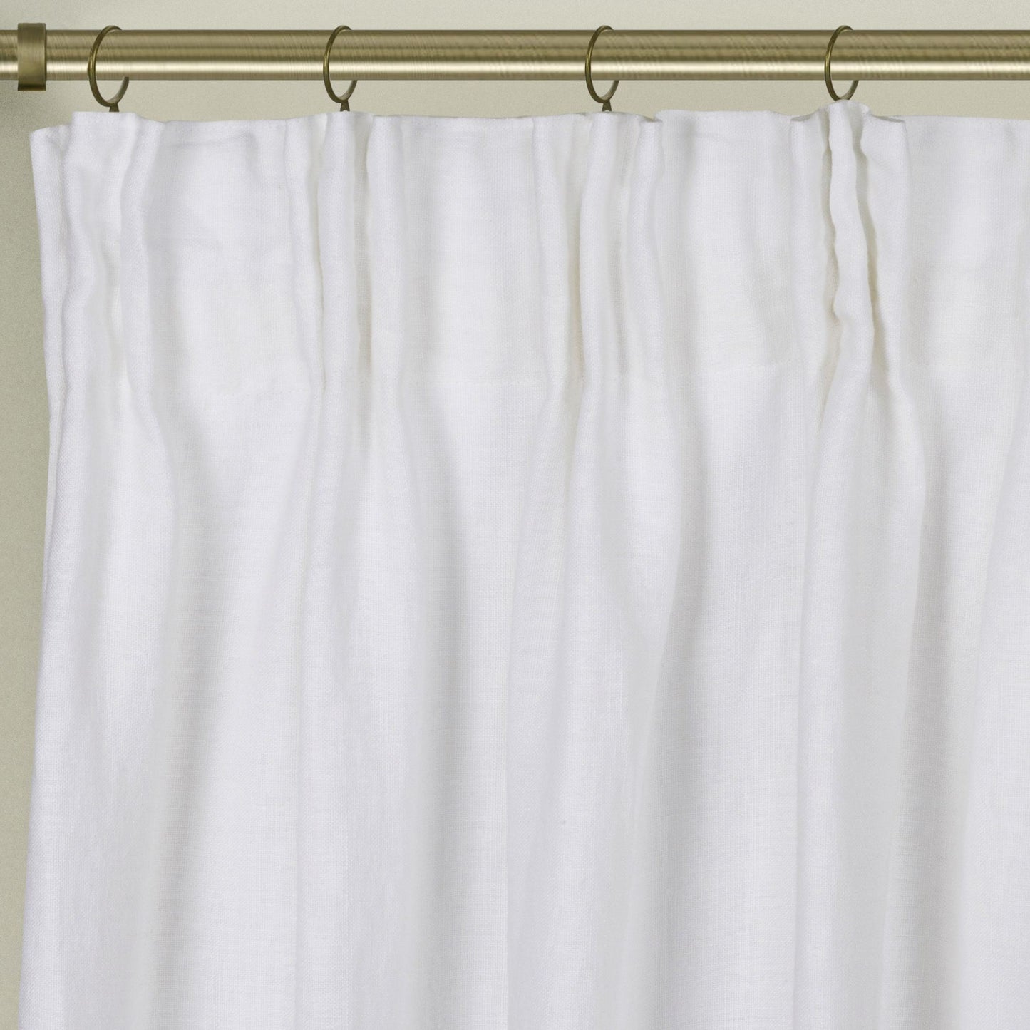 Newport Blackout Curtains for Bedroom, Linen Curtains for Living Room, Window Curtains, Room Darkening Curtains 96 Inches Long, Soft White