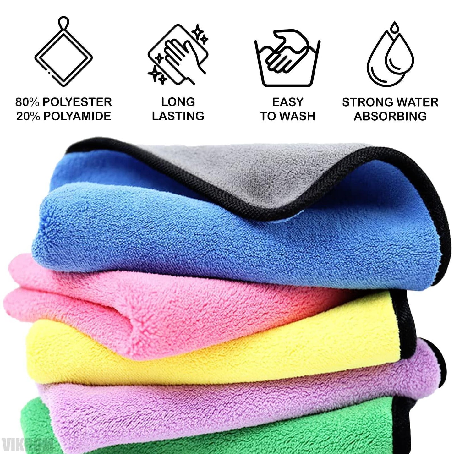 5Pcs Car Microfiber Cleaning Cloth Multicolor Microfiber Cloth for Electronics Towels to Dry Car Microfiber Towel Kitchen Cloth Cleaning Towel Glasses Cleaning Cloth Stainless Steel Cleaning Cloth