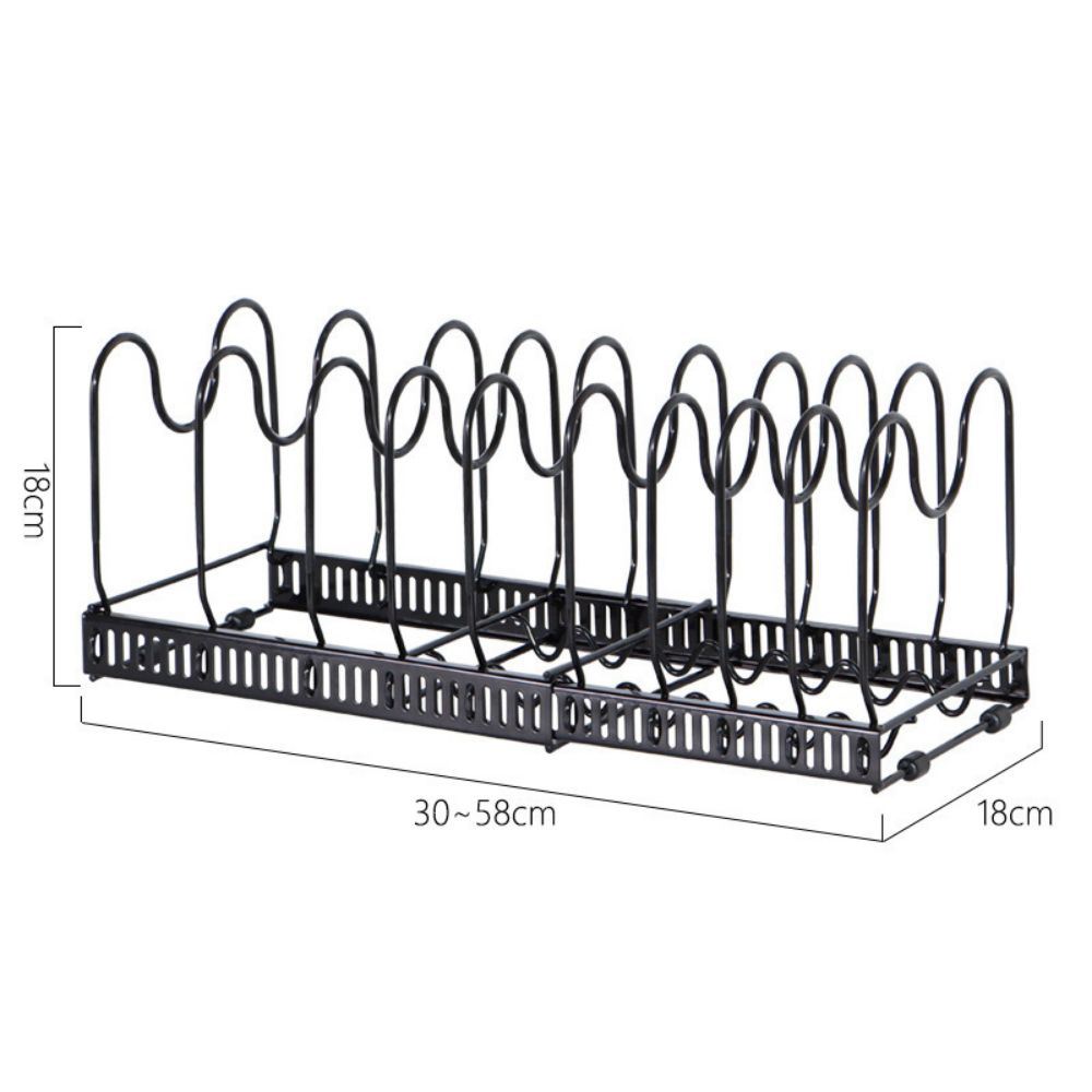 Adjustable Kitchen Pot Rack, Cutting Board, Cutting Board, Pot Cover Storage Rack, Multifunctional Storage Rack, Telescopic Pot Rac0k, Kitchen Storage Rack