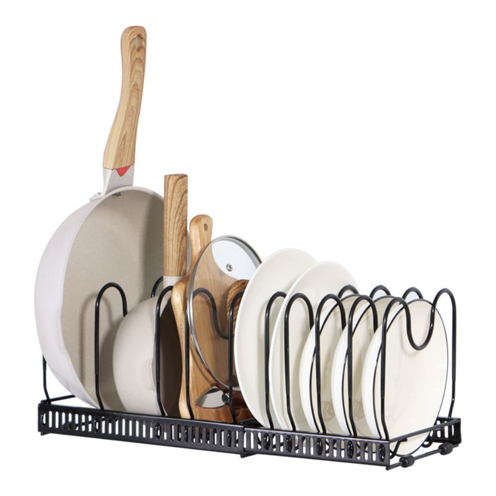 Adjustable Kitchen Pot Rack, Cutting Board, Cutting Board, Pot Cover Storage Rack, Multifunctional Storage Rack, Telescopic Pot Rac0k, Kitchen Storage Rack