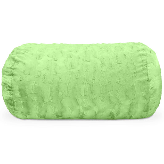 Jaxx Sofa Saxx Bean Bag Couch - 4 Foot - Faux Fur, Lime Green