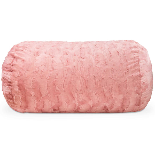 Jaxx Sofa Saxx Bean Bag Couch - 4 Foot - Faux Fur, Rose Quartz