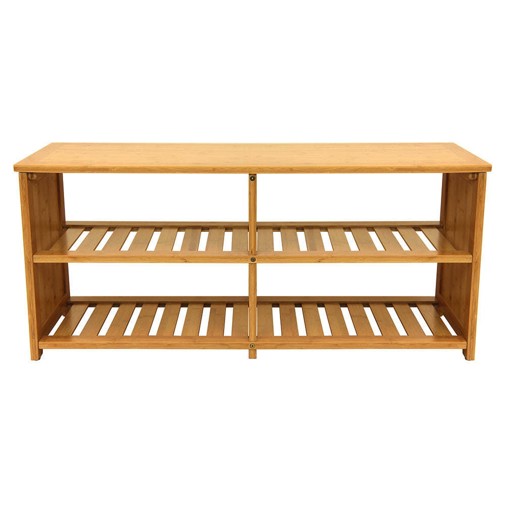 Oceanstar 10-Pair Bamboo Entryway Storage Bench