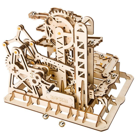 Robotime ROKR 3D Wooden Puzzle Marble Race Run Maze Balls Track Coaster Model Building Kits Toys for Children Drop Shipping