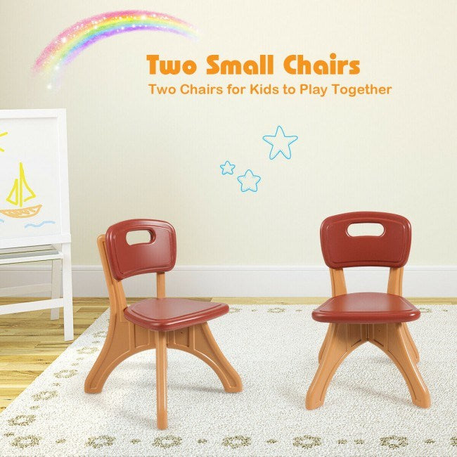 Kids Activity Table and Chair Set Play Furniture with Storage