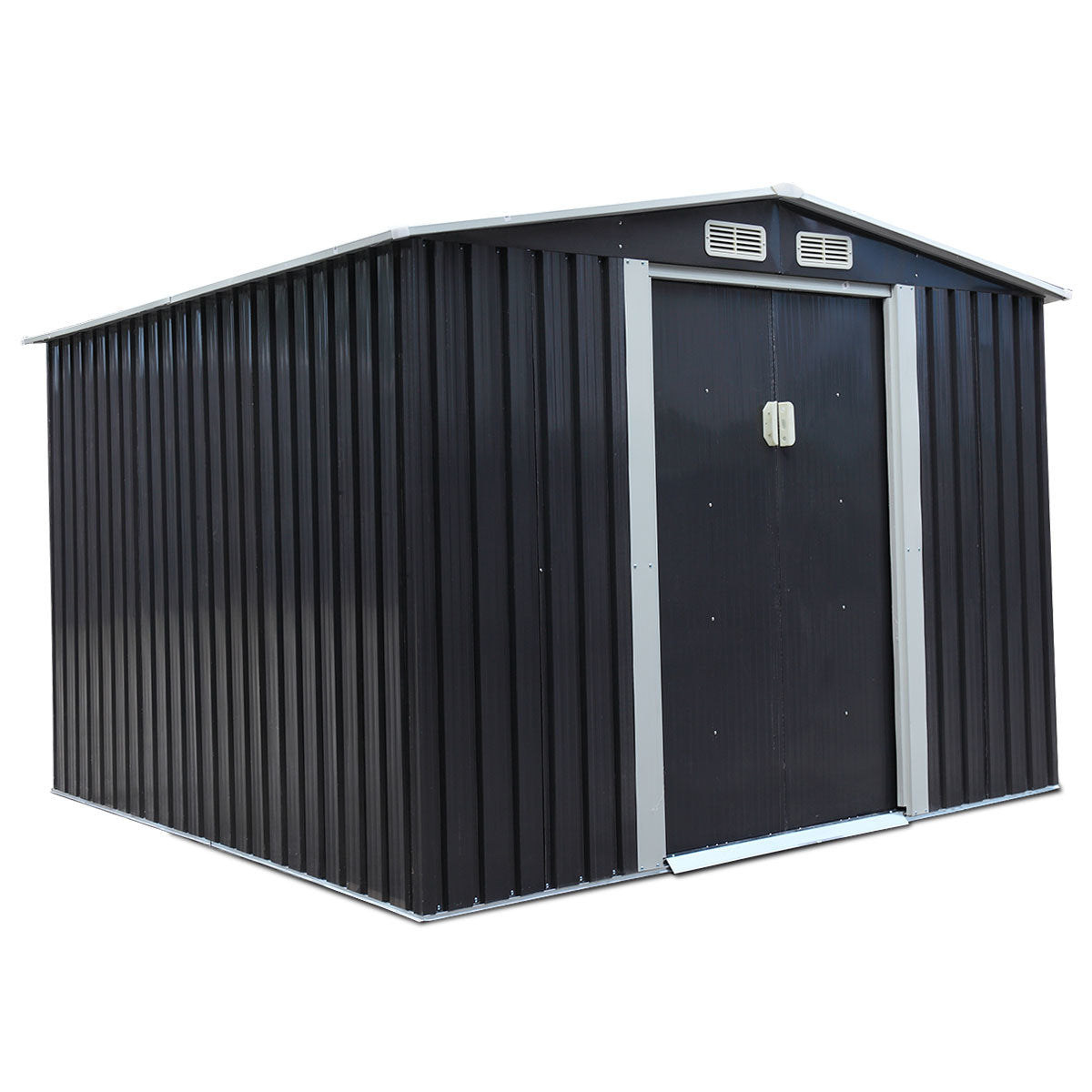 8' x 8'ft Outdoor Storage Shed Kit-Perfect to Store Patio Furniture, Garden Tools Bike Accessories, Beach Chairs and Lawn Mower XH