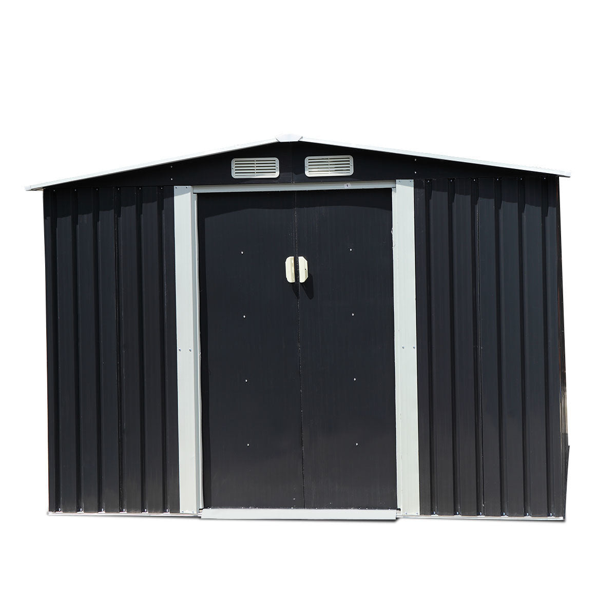 8' x 8'ft Outdoor Storage Shed Kit-Perfect to Store Patio Furniture, Garden Tools Bike Accessories, Beach Chairs and Lawn Mower XH