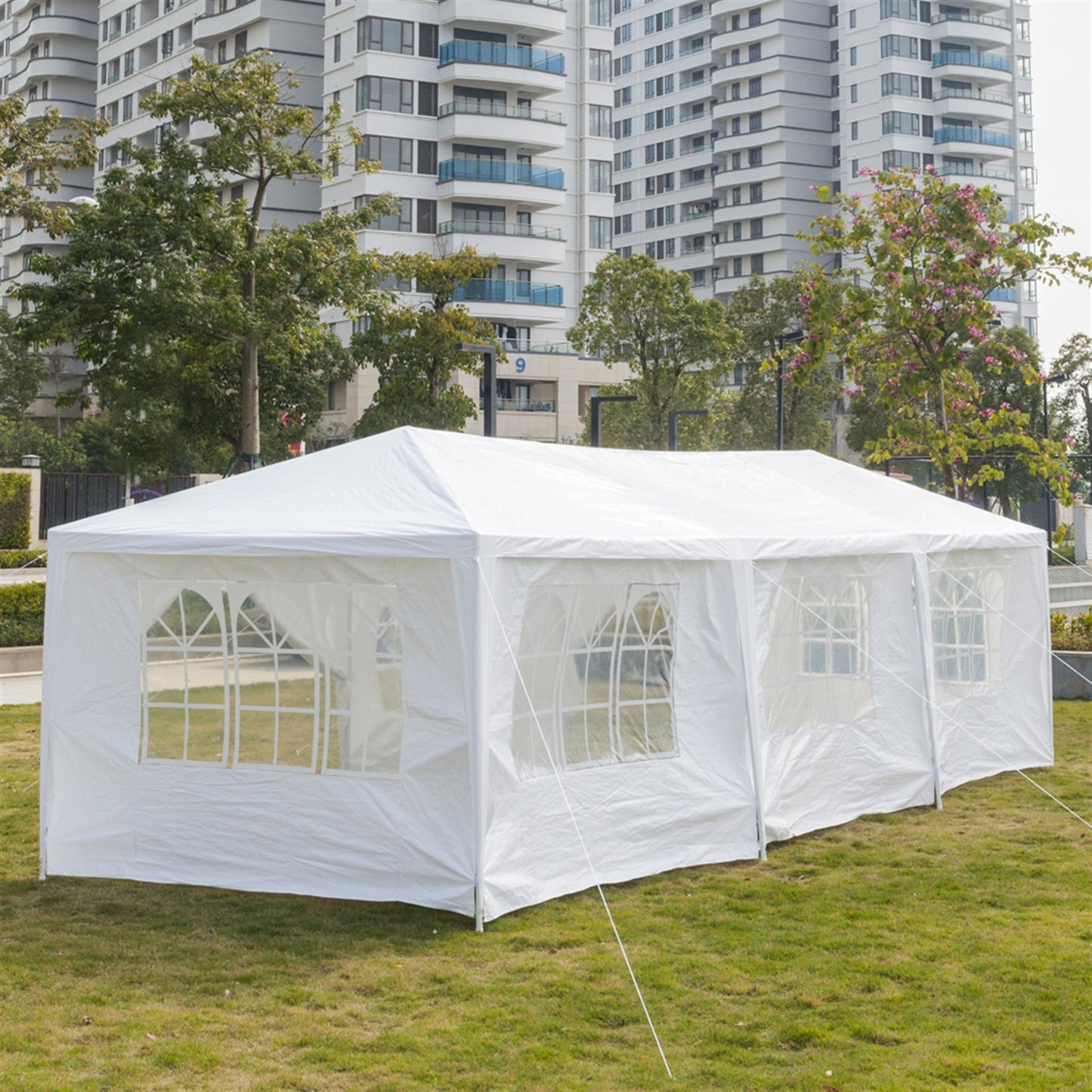 3 x 9m Eight Sides Two Doors Waterproof Tent with Spiral Tubes