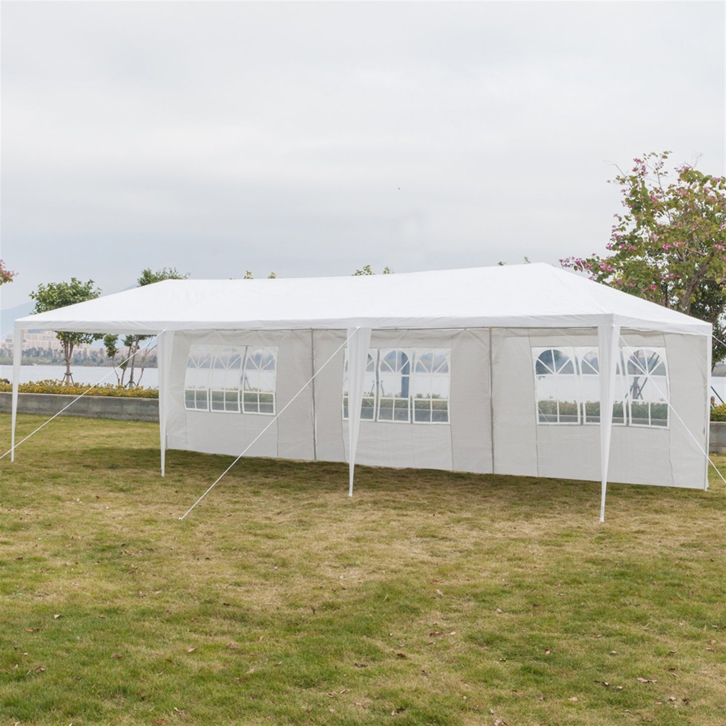 3 x 9m Eight Sides Two Doors Waterproof Tent with Spiral Tubes