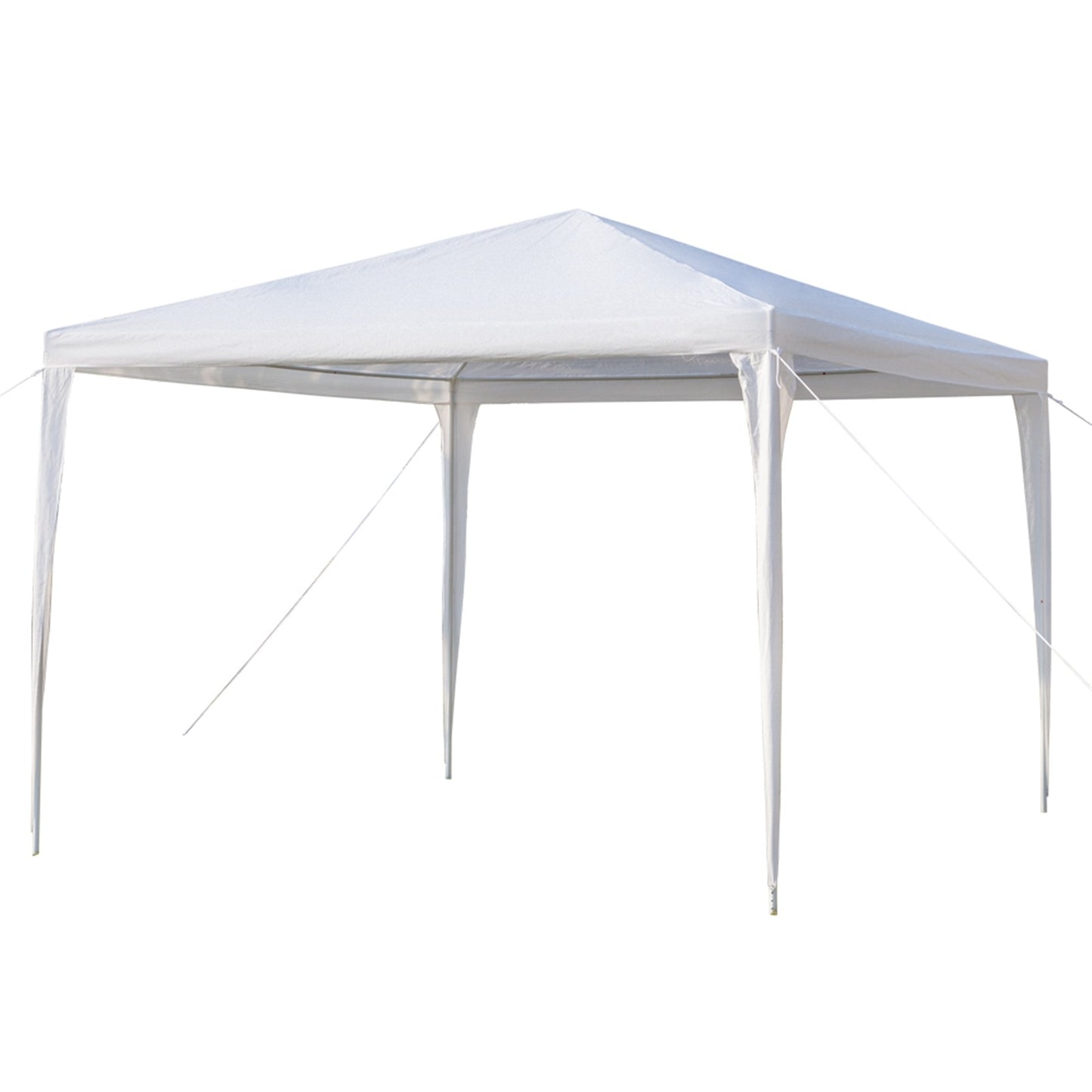 3 x 3m Three Sides Waterproof Tent with Spiral Tubes White