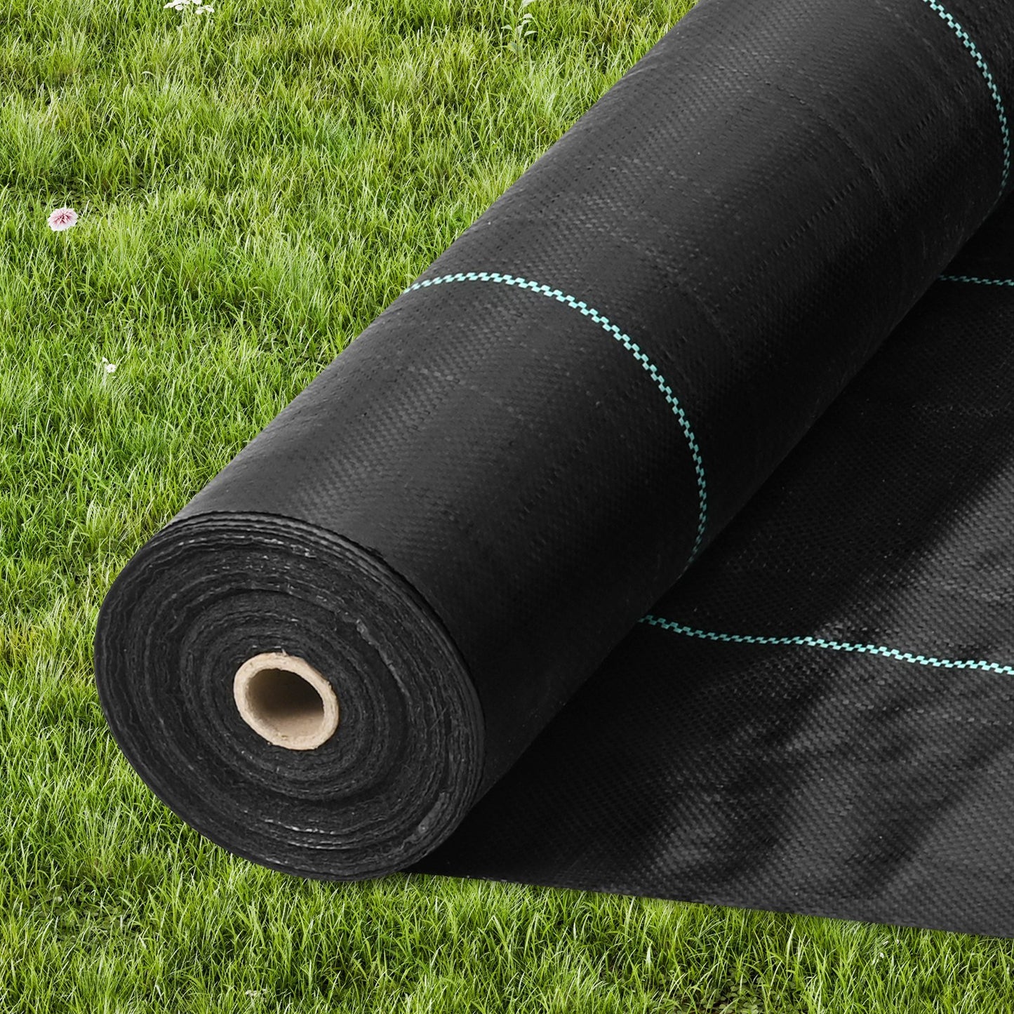 VEVOR 5FTx250FT Premium Heavy Duty Weed Barrier Landscape Fabric, 5OZ Woven Geotextile Fabric Under Gravel, High Permeability for Weed Blocker Weed Mat, Driveway Fabric, Weed Control Garden Cloth