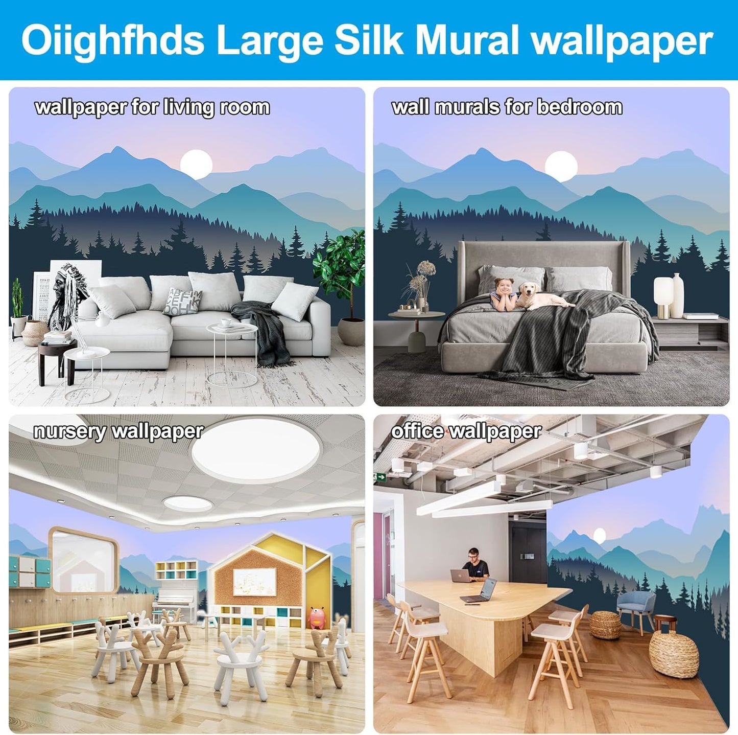 Large Silk Wall Murals, Cloud Wallpaper, 155in(W) x103in(H), Kids Wallpaper, Showcasing Luxury and Elegance, Perfect for Kids' Room, Living Room, and Wallpaper for Bedroom.