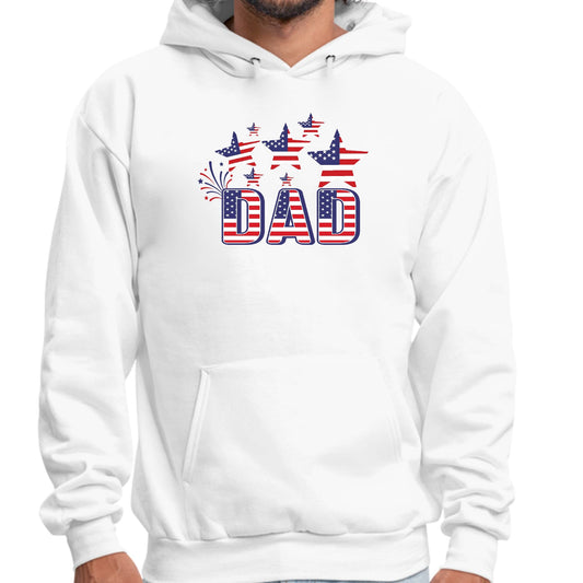 Long Sleeve Pullover Hoodie, Dad Independence Day 4th Of July