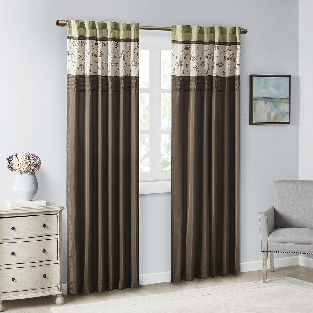 Embroidered Curtain Panel