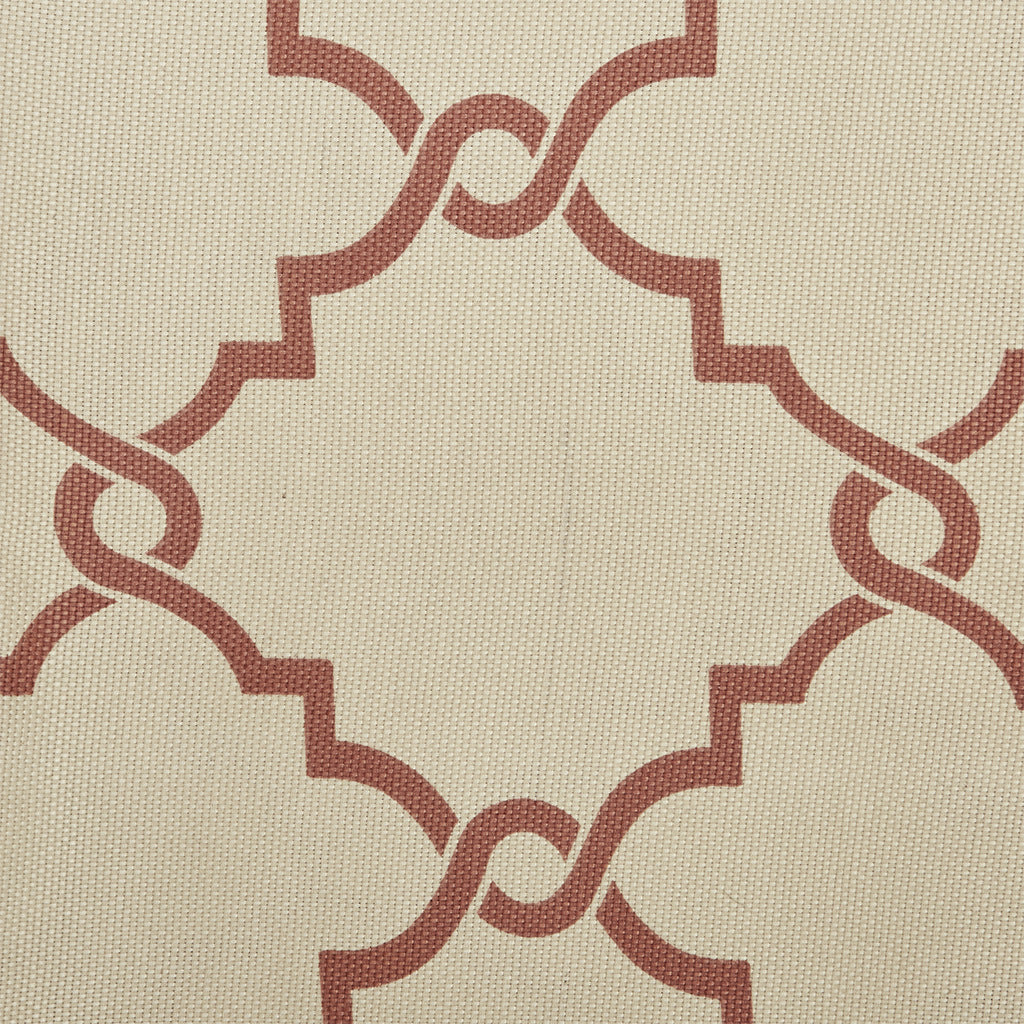 Fretwork Print Grommet Top Window Curtain Panel